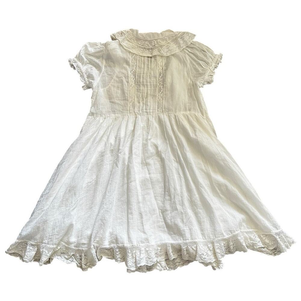 Free People Sunkissed Mini Dress Women's Size Medium 100% Cotton Ivory - Picture 5 of 11